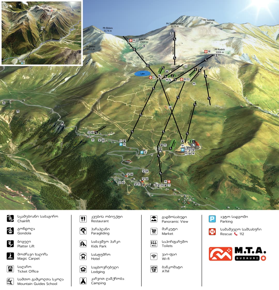 gudauri map