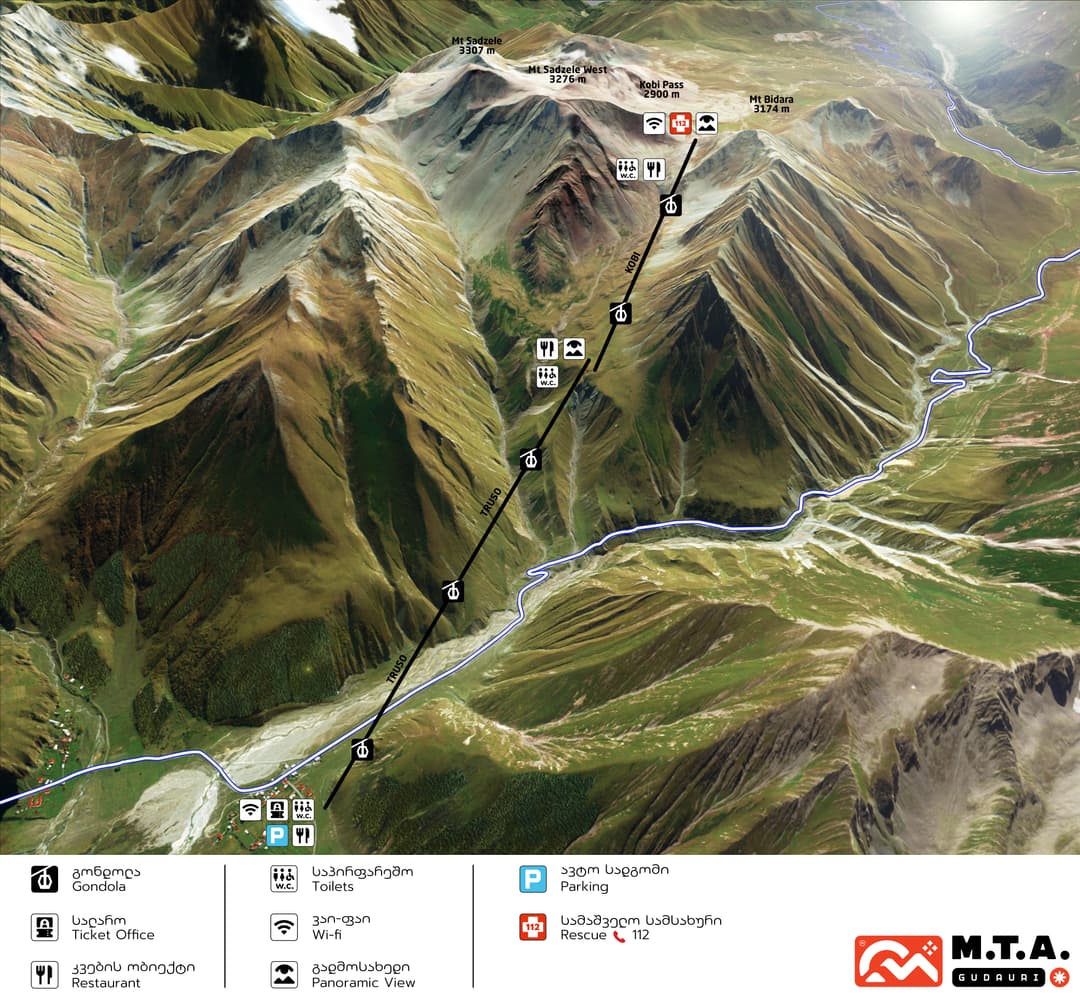 gudauri map